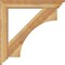 Ekena Millwork Westlake Traditional Rough Sawn Bracket w/ Offset Brace, Western Red Cedar, 6"W x 34"D x 34"H BKT0604X34X34WTL01RWR - alternate 4